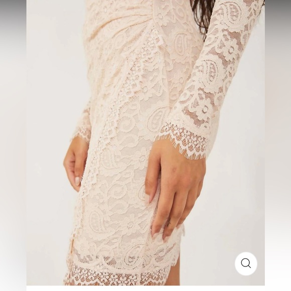 Free People Pearl Lace Mini Dress - Picture 6 of 7